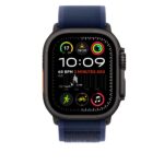 Apple 49mm Blue Trail Loop - M/L - Black Titanium