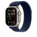 Apple 49mm Blue Trail Loop M/L - Natural Titanium Finish