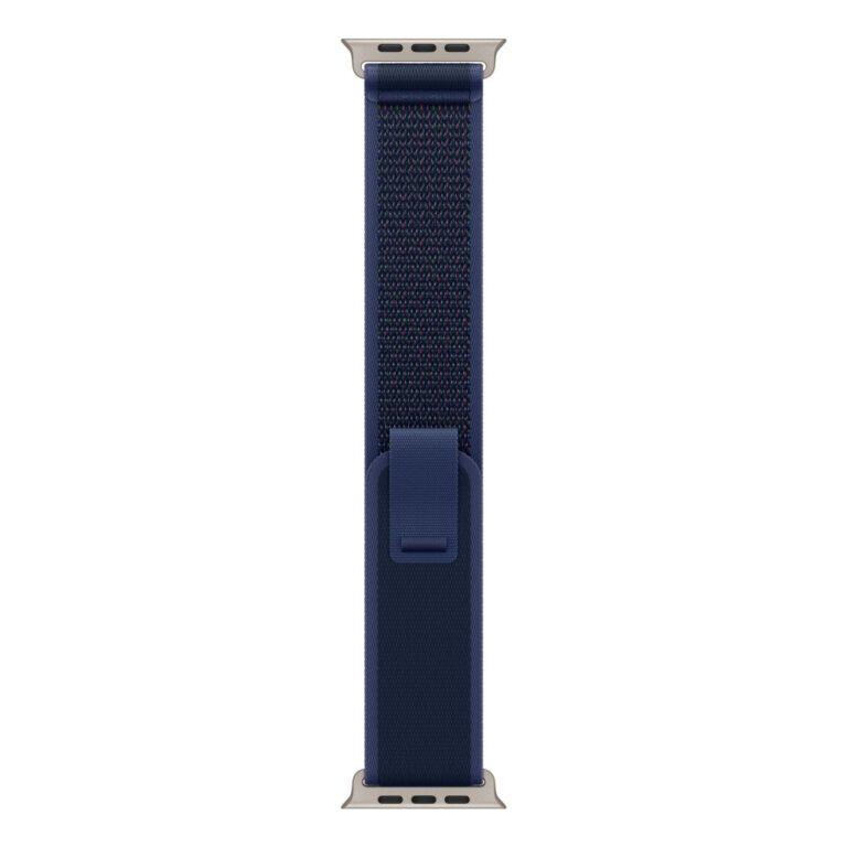 Apple 49mm Blue Trail Loop M/L - Natural Titanium Finish