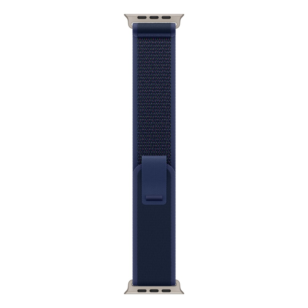 Apple 49mm Blue Trail Loop M/L - Natural Titanium Finish Apple 49mm Blue Trail Loop M/L - Natural Titanium Finish