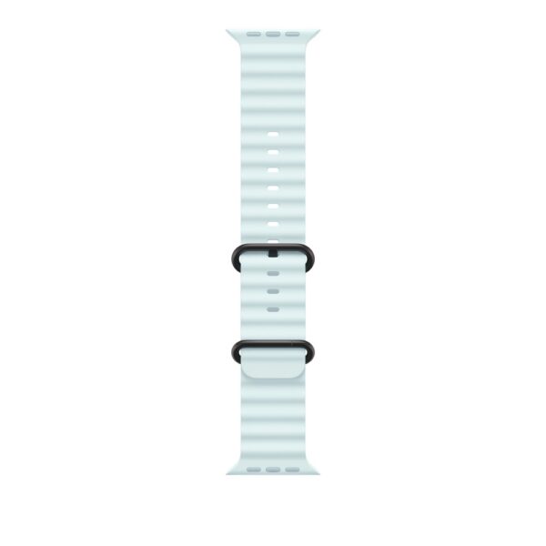 Apple 49mm Ice Blue Ocean Band - Black Titanium