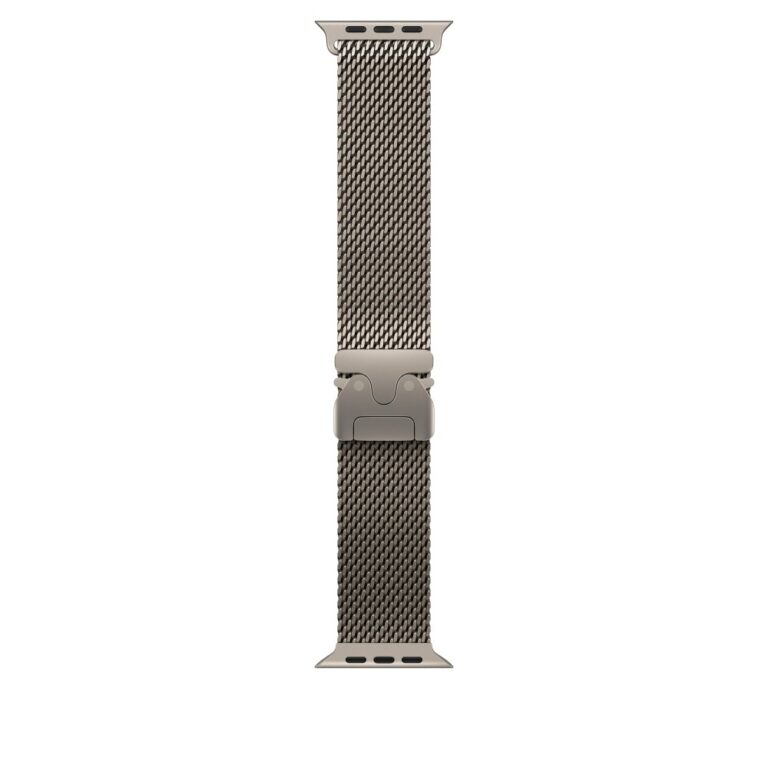 Apple 49mm Natural Titanium Milanese Loop - Small
