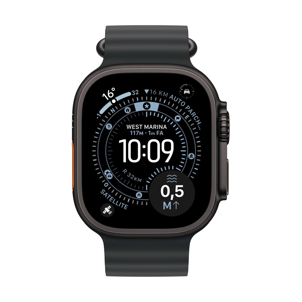 Apple 49mm Navy Ocean Band - Black Titanium Apple 49mm Navy Ocean Band - Black Titanium