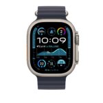 Apple 49mm Navy Ocean Band Extension - Titanium Finish