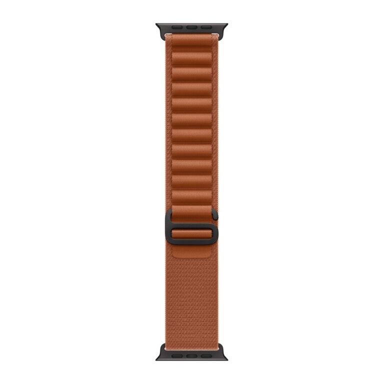 Apple Alpine Loop Smartwatch Band for 44mm, 45mm, 46mm and 49mm Cases Size L Brown Titanium, Polyester and Spandex