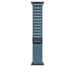 Apple Alpine Loop Smartwatch Band for 44mm, 45mm, 46mm, and 49mm Watches, Medium, Blue Titanium