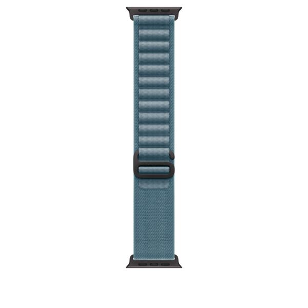 Apple Alpine Loop Smartwatch Band for 44mm, 45mm, 46mm, and 49mm Watches, Medium, Blue Titanium