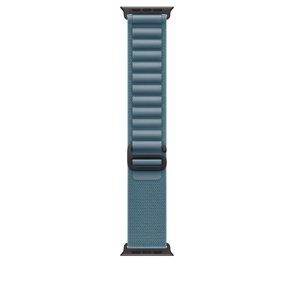 Apple Alpine Loop Smartwatch Band for 44mm, 45mm, 46mm, and 49mm Watches, Medium, Blue Titanium
