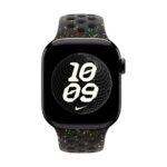 Apple Band Black Aluminium, Fluoroelastomer