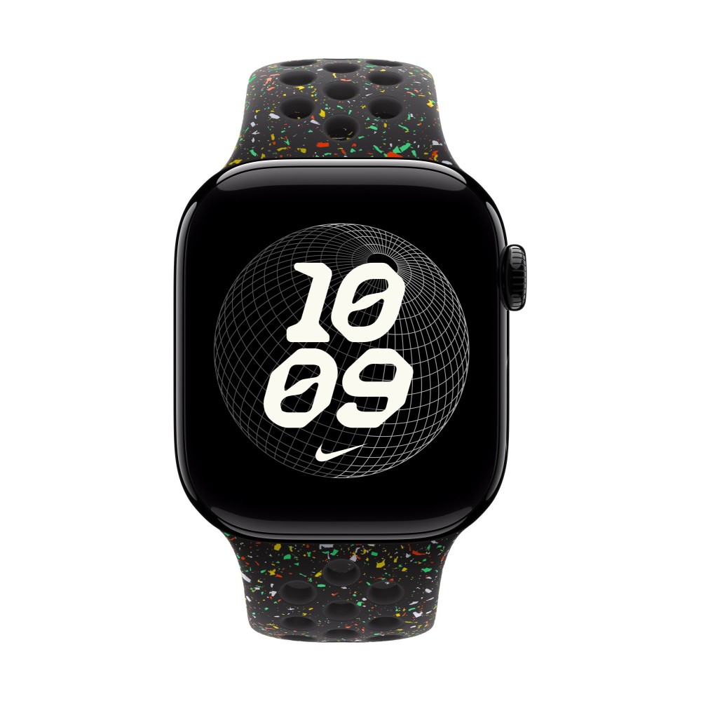 Apple Band Black Aluminium, Fluoroelastomer Apple Band Black Aluminium, Fluoroelastomer