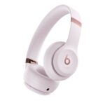 Apple Beats Solo 4 On-Ear Wireless and Wired Headphones with Bluetooth 5.3 and Built-in Microphone - Pink
