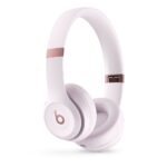 Apple Beats Solo 4 On-Ear Wireless and Wired Headphones with Bluetooth 5.3 and Built-in Microphone - Pink