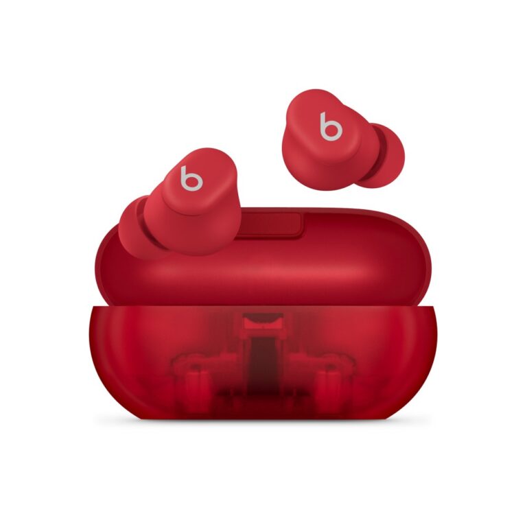 Apple Beats Solo Buds True Wireless In-Ear Earbuds with Built-in Mic - Transparent Red