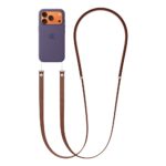 Apple Crossbody Strap for iPhone - Sienna Brown Recycled PET Adjustable Strap 2.08m