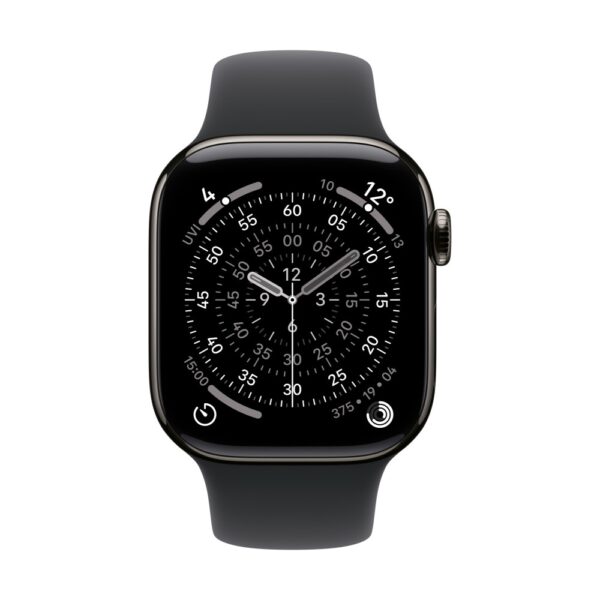 Apple Fluoroelastomer Band Black - M/L | Hardvance