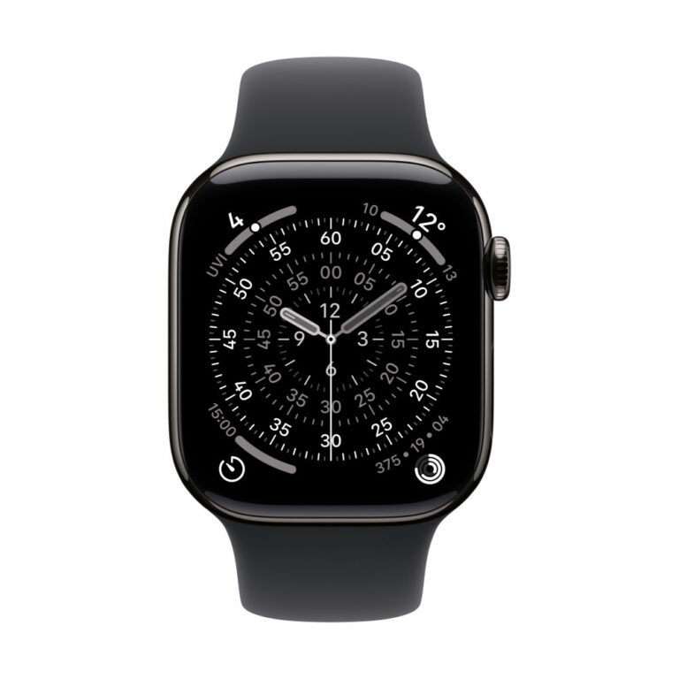 Apple Fluoroelastomer Band Black - M/L | Hardvance