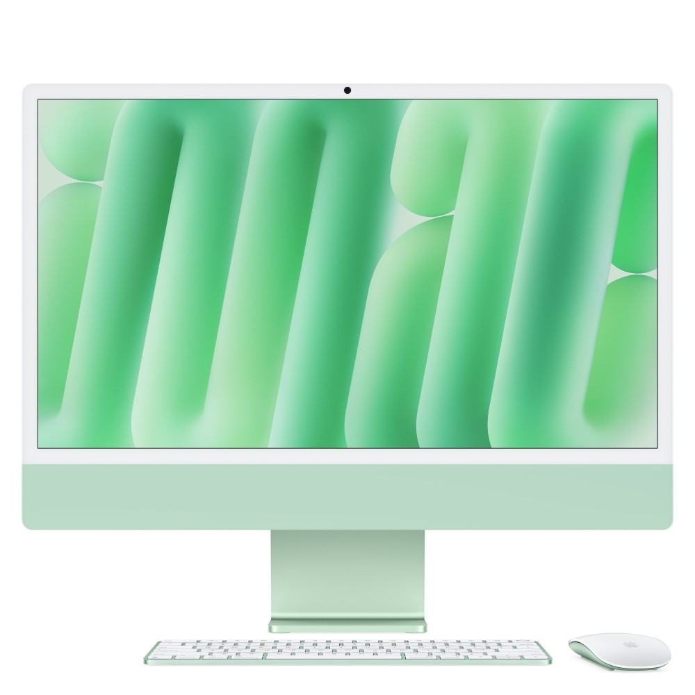 Apple iMac 24-inch 4.5K: M4 10C CPU/10C GPU, 24GB, 512GB SSD - Green
