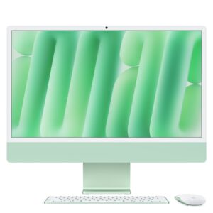 Apple iMac 24-inch All-in-One PC - 4.5K Retina Display, Apple M4 Chip (10-Core CPU, 10-Core GPU), 16GB RAM, 512GB SSD, macOS Sequoia, Green
