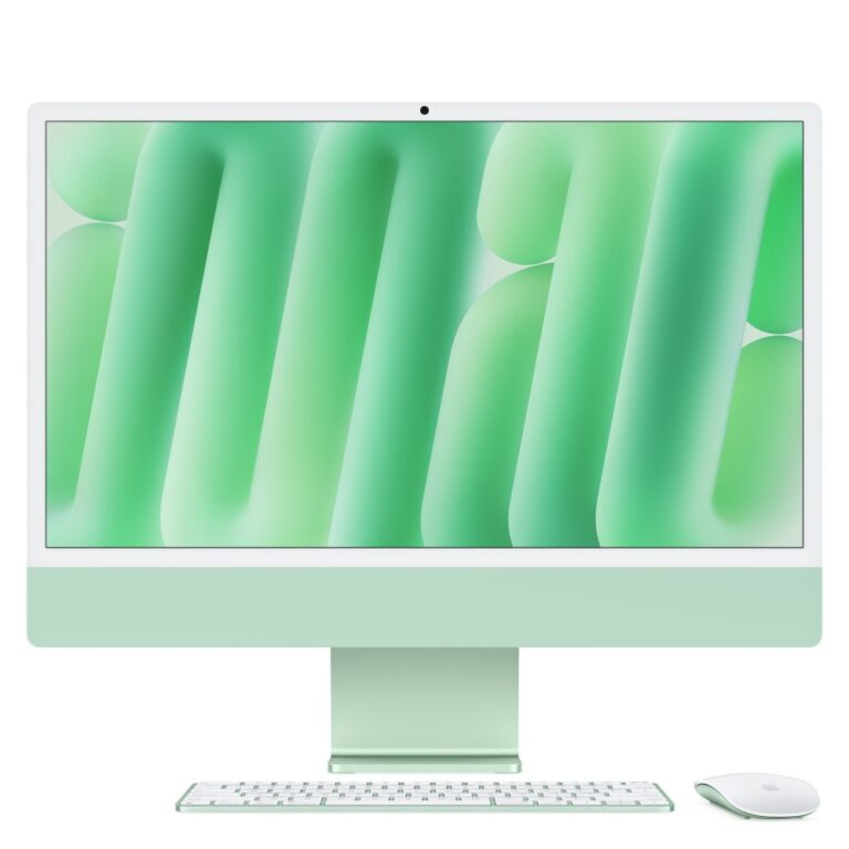 Apple iMac 24-inch All-in-One PC - 4.5K Retina Display, Apple M4 Chip (10-Core CPU, 10-Core GPU), 16GB RAM, 512GB SSD, macOS Sequoia, Green