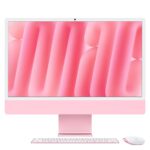 Apple iMac 24-inch All-in-One PC - 4.5K Ultra HD Retina Display - M4 10-Core CPU - 24GB RAM - 512GB SSD - macOS Sequoia - Pink