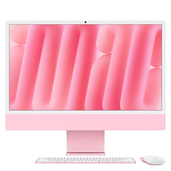 Apple iMac 24-inch All-in-One PC - 4.5K Ultra HD Retina Display - M4 10-Core CPU - 24GB RAM - 512GB SSD - macOS Sequoia - Pink