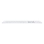 Apple Magic Keyboard with Numeric Keypad, Wireless Bluetooth, QWERTY UK English, Silver/White