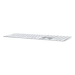 Apple Magic Keyboard with Numeric Keypad, Wireless Bluetooth, QWERTY UK English, Silver/White