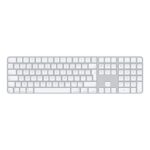 Apple Magic Keyboard with Touch ID and Numeric Keypad Wired and Wireless UK English QWERTY White