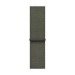 Apple MFFJ4ZM/A Smart Watch Band, Green Nylon/Recycled Polyester
