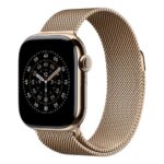 Apple Milanese Loop Watch Band for 38/40/41/42mm Apple Watch Gold Stainless Steel Magnetic Clasp