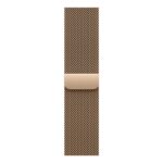 Apple Milanese Loop Watch Band for 38/40/41/42mm Apple Watch Gold Stainless Steel Magnetic Clasp