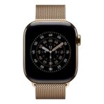 Apple Milanese Loop Watch Band for 38/40/41/42mm Apple Watch Gold Stainless Steel Magnetic Clasp