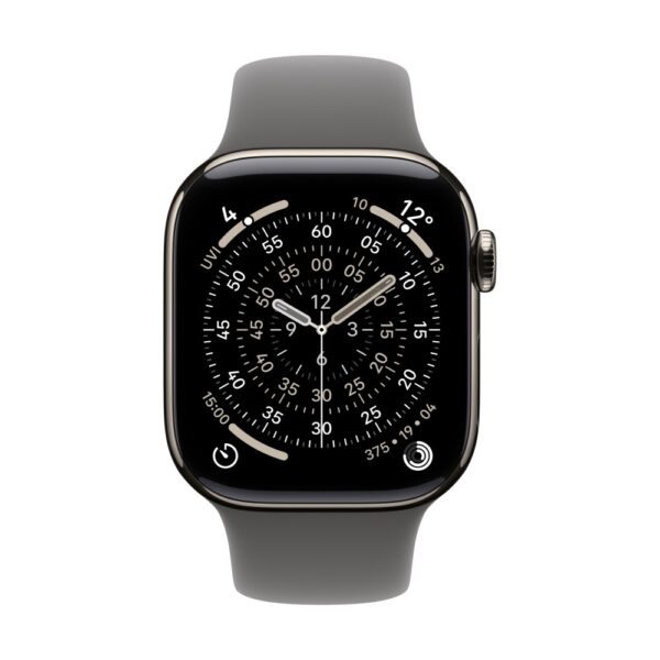 Apple MXLH3ZM/A Smart Watch Band, Grey Fluoroelastomer