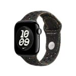 Apple Nike Sport Band Watch Band Fluoroelastomer Aluminium Black Size S/M for 38mm 40mm 41mm 42mm Apple Watch