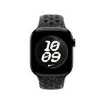 Apple Nike Sport Band Watch Band Fluoroelastomer Aluminium Black Size S/M for 38mm 40mm 41mm 42mm Apple Watch