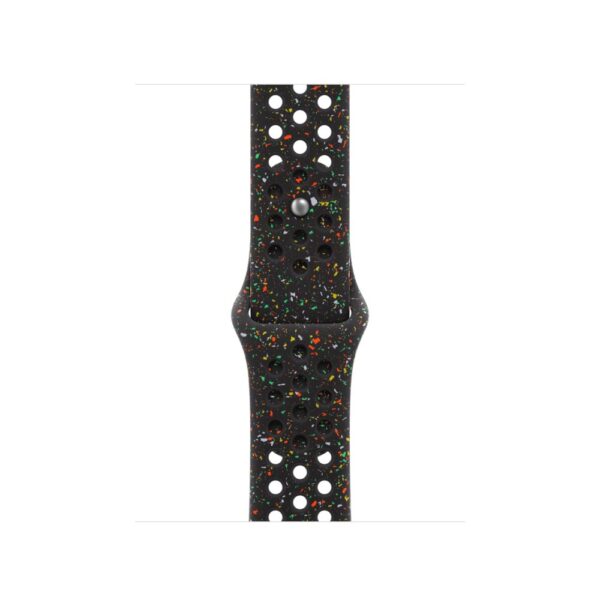 Apple Nike Sport Band Watch Band Fluoroelastomer Aluminium Black Size S/M for 38mm 40mm 41mm 42mm Apple Watch