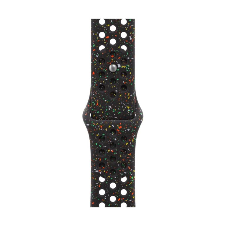 Apple Smart Watch Band Black Aluminium, Fluoroelastomer