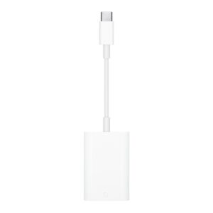 Apple USB-C to SD Card Reader - White, USB 2.0 Type-C, for iPhone, iPad & Mac Devices
