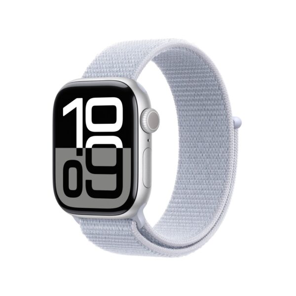 Apple Watch S10 GPS 42mm Silver Aluminium Blue Cloud Sport Loop