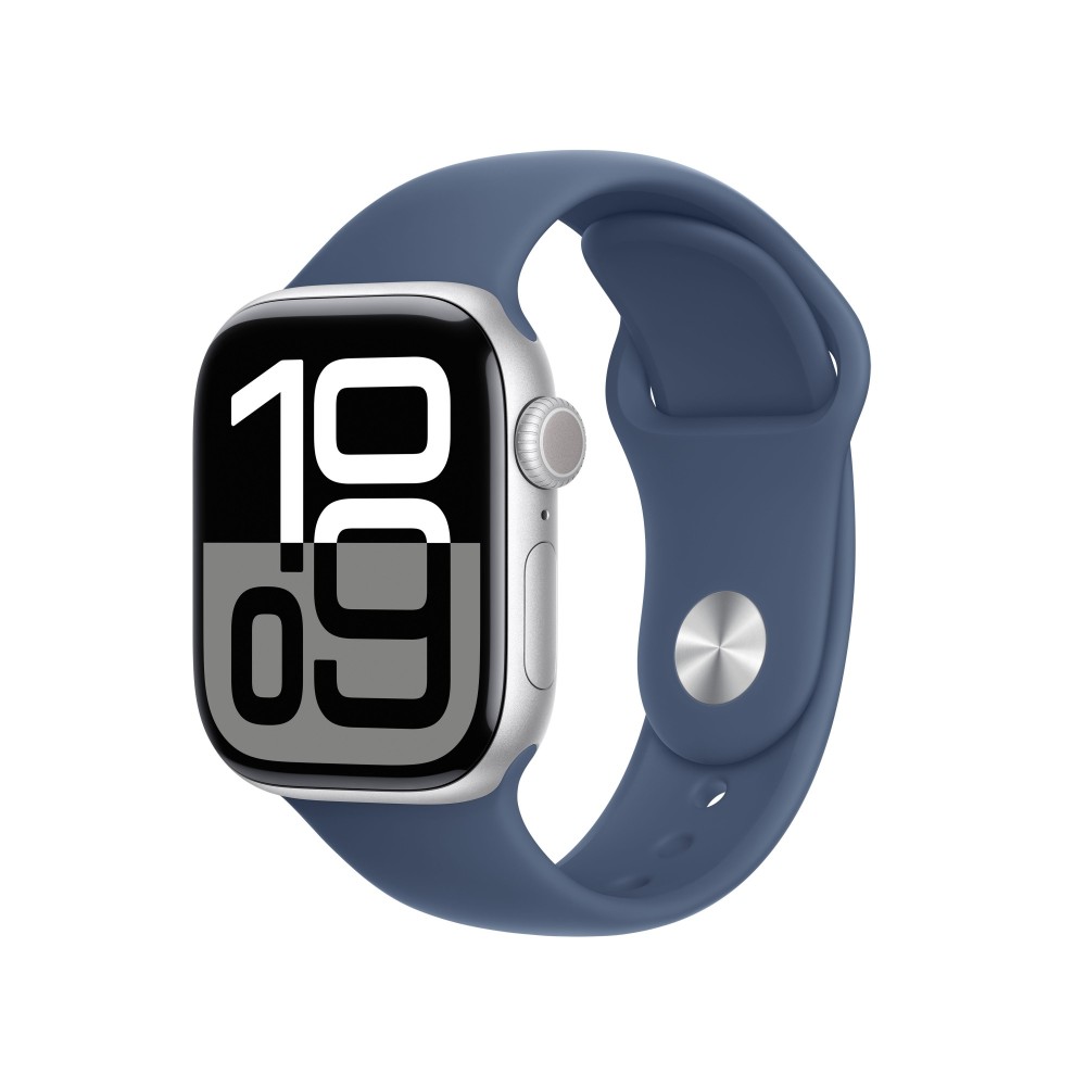 Apple Watch S10 GPS + Cellular 42mm Silver Aluminium Denim S/M Apple Watch S10 GPS + Cellular 42mm Silver Aluminium Denim S/M