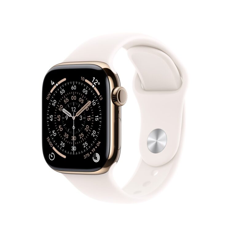 Apple Watch S11 GPS + Cellular 42mm Gold Titanium Light Blush S/M