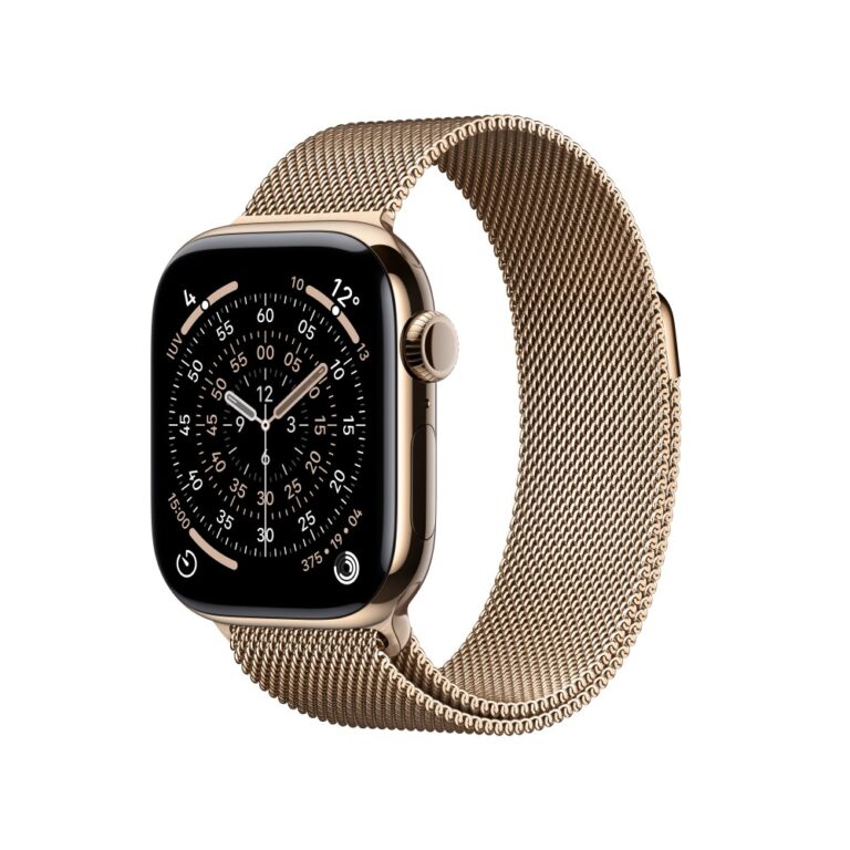 Apple Watch S11 GPS + Cellular 42mm Gold Titanium with Gold Milanese Loop