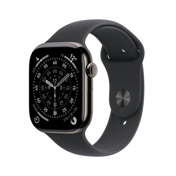 Apple Watch S11 GPS + Cellular 42mm Slate Titanium Black Sport Band M/L