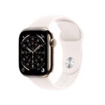 Apple Watch S11 GPS+Cellular 46mm Gold Titanium w/ Light Blush Sport Band M/L