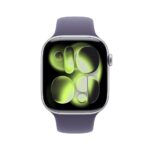Apple Watch S11 GPS + Cellular 46mm Silver Aluminium w/ Purple Sport Band M/L