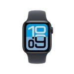 Apple Watch SE 3 GPS + Cellular Smartwatch 40mm Midnight Aluminium Case, Midnight Sport Band, M/L, watchOS 11, S10 Processor, 64 GB Flash, 50m Waterproof, OLED Retina Display