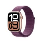 Apple Watch Series 10 42mm GPS Rose Gold Plum Sport Loop