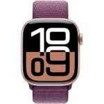 Apple Watch Series 10 42mm GPS Rose Gold Plum Sport Loop