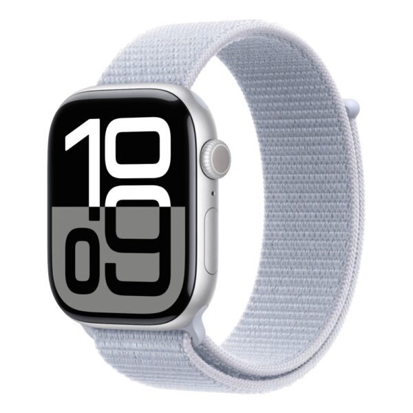 Apple Watch Series 10 (Demo) GPS 46mm Silver Aluminium with Blue Cloud Loop