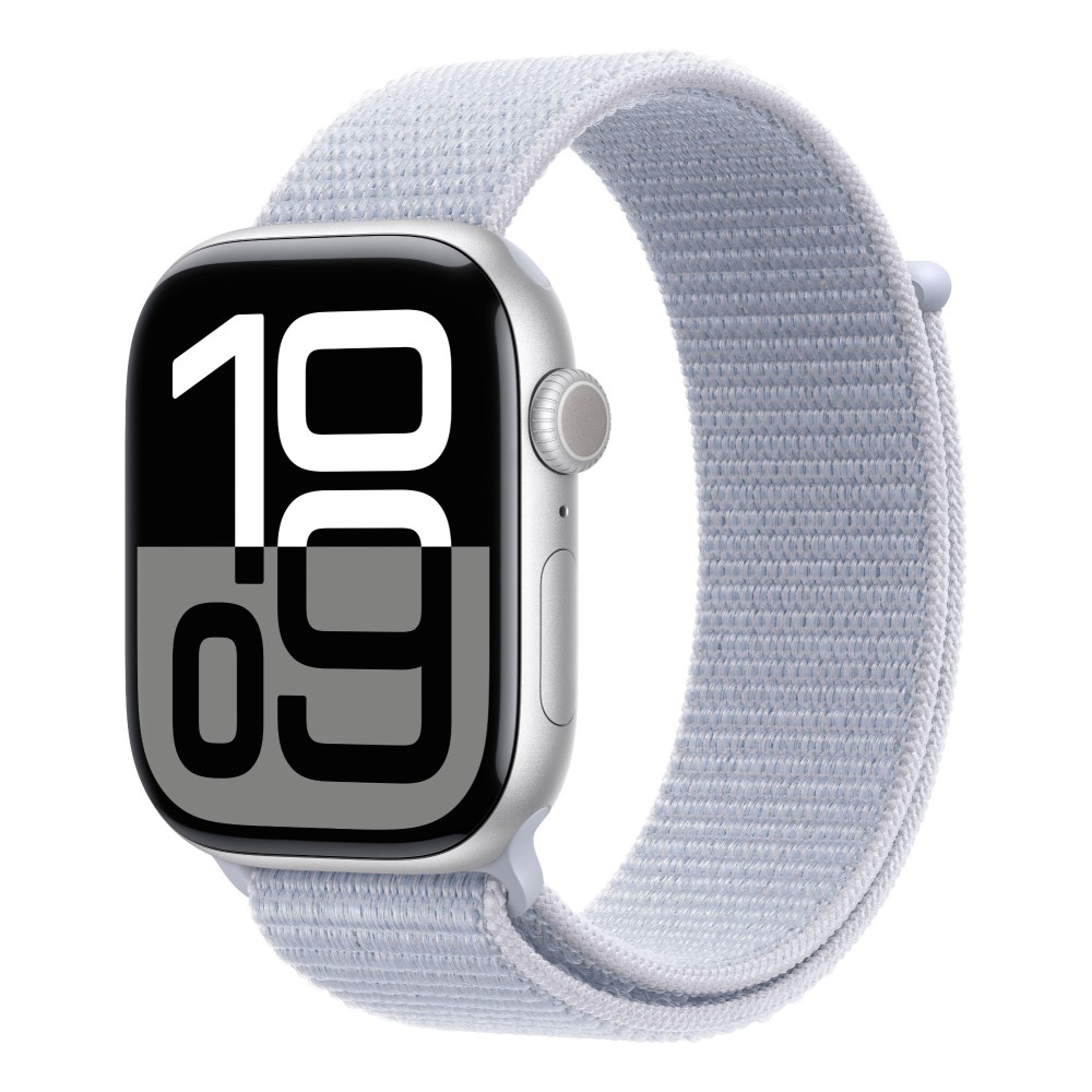Apple Watch Series 10 (Demo) GPS 46mm Silver Aluminium with Blue Cloud Loop